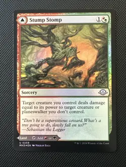 MTG - Stump Stomp - Foil - MH3 0259 - Modern Horizons 3 - Magic the Gathering - Image 1