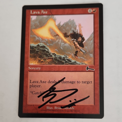 Wizards of the Coast Lava Axe MTG #84/143 English Red Signed Brian Snoddy - Image 1