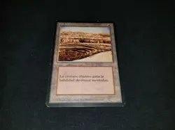 MTG 1x 4th Edition HP Spanish FBB Misprint Burrowing / Strip Mine - see descript - Image 1