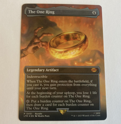 The One Ring (Borderless) (LTR 451) Unique/Misc Promo - Magic the Gathering NM - Image 1