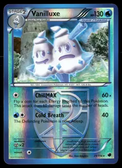 Vanilluxe 29/116 Rare Plasma Freeze Pokemon Reverse Holo LP - Image 1