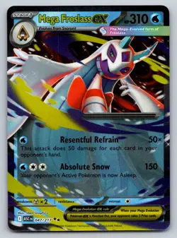 Mega Froslass ex 047/217 Double Rare Ascended Heroes Pokemon Holo Near Mint - Image 1