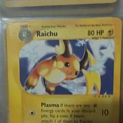 Pokemon TCG Expedition Raichu 061/165 Rare Regular EN 80HP e-Reader - Image 2