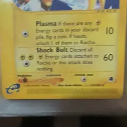 Pokemon TCG Expedition Raichu 061/165 Rare Regular EN 80HP e-Reader - Image 3