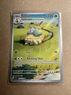 Pokemon Grotle 164/162 SV05: Temporal Forces Illustration Rare Full Art EN NM - Image 1