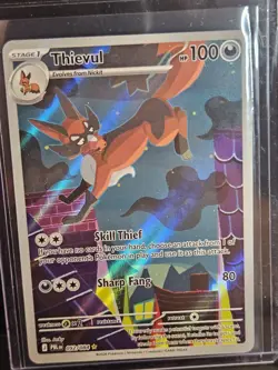 Pokemon TCG - Thievul 092/084 Me05: Pitch Black Holo - Image 5