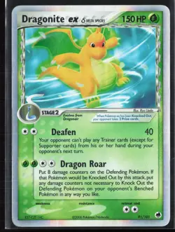 #2 Dragonite ex 91/101 Delta Species EX Dragon Frontiers 2006 Holo Pokemon Card - Image 1