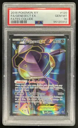 2016 Pokemon XY Fates Collide Genesect #120/124 PSA 10 GEM MINT - Image 1