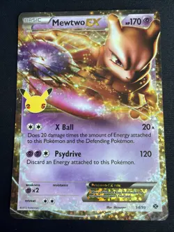 Pokemon Mewtwo ex 54/99 Celebrations Holo 170 HP X Ball Psydrive - Image 1