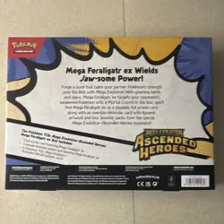 Pokemon TCG Mega Evolution Ascended Heroes Mega Feraligatr ex Box+booster bundle - Image 5