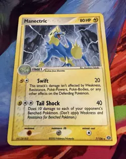 Manectric 7/106 HOLO R Emerald Pokemon MP-HP - Image 1
