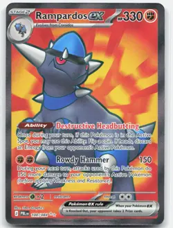 Rampardos ex Holo Ultra Rare ME05: Pitch Black 100/084 NM - Image 1