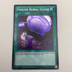Foolish Burial Goods MP17-EN218 1st Edition Secret Rare LP Yugioh - Image 1