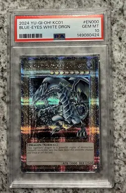 Konami Yu-Gi-Oh! TCG Blue-Eyes White Dragon QCSR Holo KC01-EN000 PSA 10 - Image 2