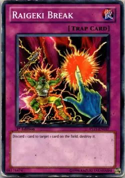 Raigeki Break YS11-EN037 Starter Deck: Dawn of the Xyz Yu-Gi-Oh 1st Edition MP - Image 1