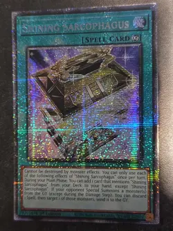 YuGiOh! - Shining Sarcophagus MP25-EN005 Starlight Rare 1st Edition Near Mint - Image 1