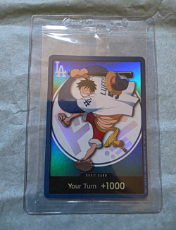 ONE PIECE LA DODGERS MONKEY D LUFFY DON CARD 2026 SEALED - Image 1