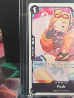 York One Piece Carrying On His Will 3rd Anniversary Tournament Promo OP13-094 NM - Image 3