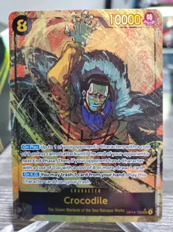 Crocodile (Alternate Art) OP14-120 English SEC Azure Seas Seven One Piece Nm - Image 1
