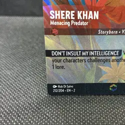 Disney Lorcana TCG Shere Khan Menacing Predator 212/204 Foil EN Jungle Book - Image 4