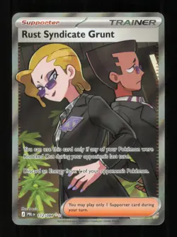 Rust Syndicate Grunt Holo Ultra Rare ME05: Pitch Black 112/084 NM - Image 1