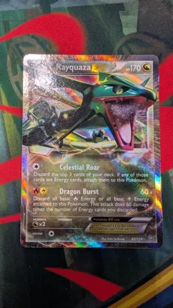 Rayquaza EX 85/124 Holo Dragon's Exalted LP - Image 1