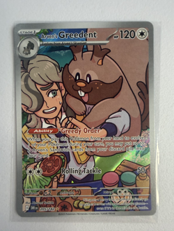 Pokemon TCG - Destined Rivals - Arven's Greedent IR 205/182 - Mint - Image 1