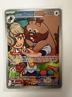 Pokemon TCG - S&V Destined Rivals - Arven's Greedent IR 205/182 - Mint - Image 1