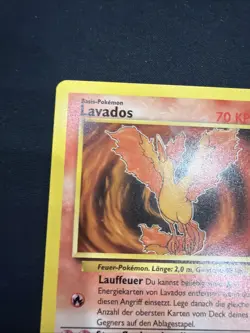 Moltres Pokemon (Lavados German) 27/62 Fossil Set Non-Holo Vintage Rare Card - Image 2