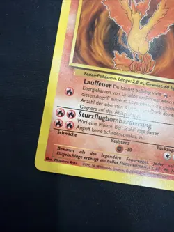 Moltres Pokemon (Lavados German) 27/62 Fossil Set Non-Holo Vintage Rare Card - Image 5