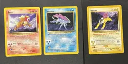 Pokemon Neo Revelation Entei Suicune Raikou 3-Card Lot 2000 EN 17 22 27 Vintage - Image 1