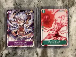 One Piece Card Game Monkey D. Luffy Promo Lot of 2 - Image 1