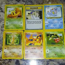 Pokemon Neo Genesis Nintendo 26 Card Lot Sunkern Totodile Sudowoodo Magmar - Image 1