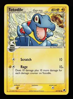 Totodile 67/101 Common Dragon Frontiers Pokemon Card - Image 1