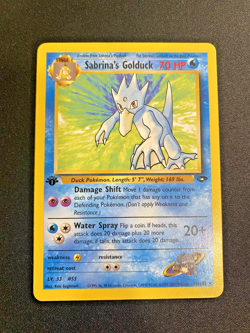 Sabrina's Golduck 30/132 1st Edition Gym Challenge Regular MP - Pokemon Card - Image 1