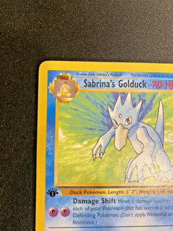 Sabrina's Golduck 30/132 1st Edition Gym Challenge Regular MP - Pokemon Card - Image 2