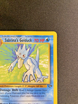 Sabrina's Golduck 30/132 1st Edition Gym Challenge Regular MP - Pokemon Card - Image 3