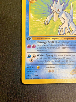 Sabrina's Golduck 30/132 1st Edition Gym Challenge Regular MP - Pokemon Card - Image 5
