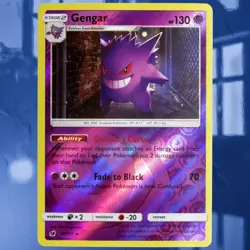 Gengar #38/111 Sun & Moon Crimson Invasion Reverse Holo Card ☆Near-Mint/Mint☆ - Image 1