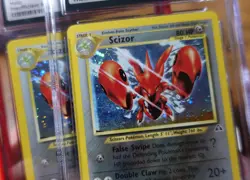 Scizor 10/75 CGC 8.5 Additional Ink Error Neo Discovery Holo Rare Pokemon Card - Image 3
