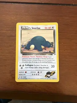 Pokemon TCG Rocket’s Snorlax Gym Heroes 33/132 LP - Image 1