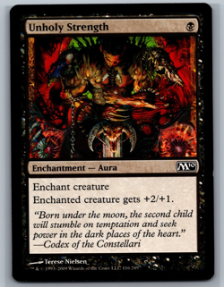 MTG Magic 2010 4x Unholy Strength #116/249 TCG CCG M10 Playset - Image 1