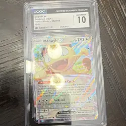 CGC 10 Meowth ex 062/088 English Perfect Order Holo 2026 Pokemon TCG - Image 1