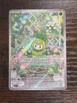 Petilil 091/086 Illustration Rare Black Bolt Pokemon Full Art NM - Image 1