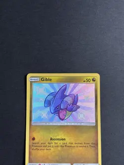 Pokemon Co. Pokemon TCG Gible SV38/SV94 Hidden Fates Shiny Holo HP50 ENG 2019 - Image 3