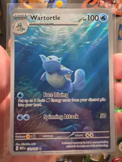 2023 Pokemon SV 151 Wartortle #171/165 Illustration Rare - Image 1