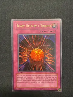 Yugioh! Blast Held by a Tribute DCR-104 Ultra Rare 1st Edition LP - Image 1
