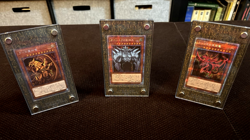 Yu-Gi-Oh! PGB1 Japanese God Card Set Slifer Obelisk Ra w/ Magnetic Cases - Image 1