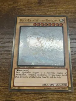 Blue-Eyes White Dragon Ghost Rare GLD5-EN001 Limited Ed Gold Haunted Mine LP/VLP - Image 1