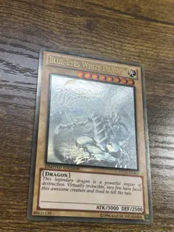 Blue-Eyes White Dragon Ghost Rare GLD5-EN001 Limited Ed Gold Haunted Mine LP/VLP - Image 4